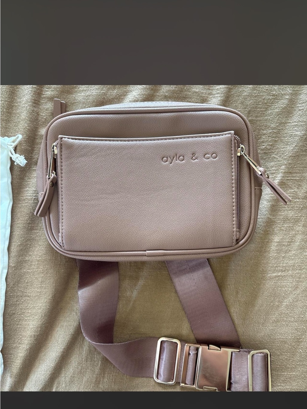 Aylo & Co Blush Pink Crossbody Belt Bag
